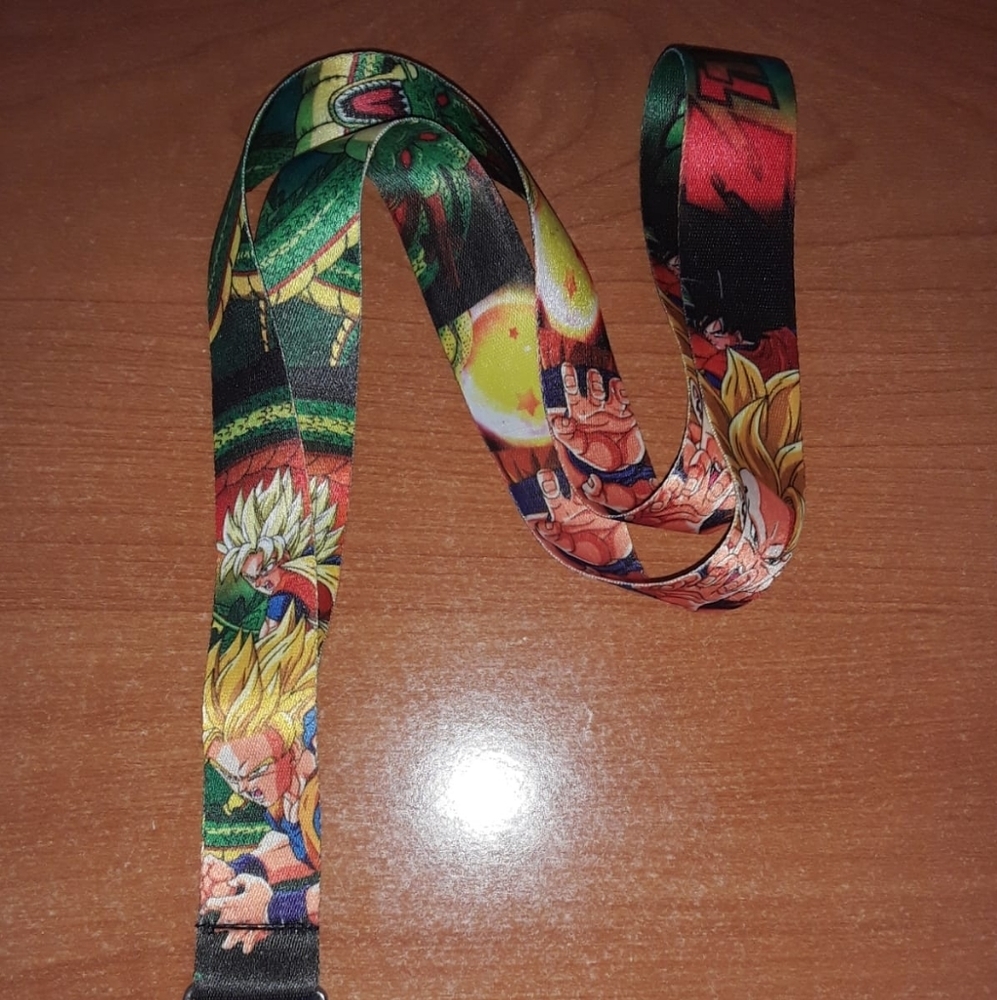 New Japanese Anime Dragonball One Size Green Lanyard & Clip